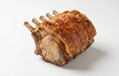 roasted bone-in pork loin roast