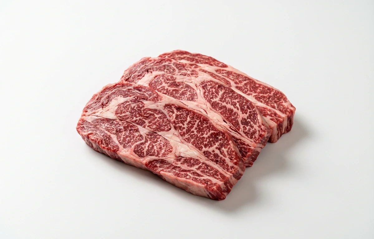 raw choice beef chuck eye ribs