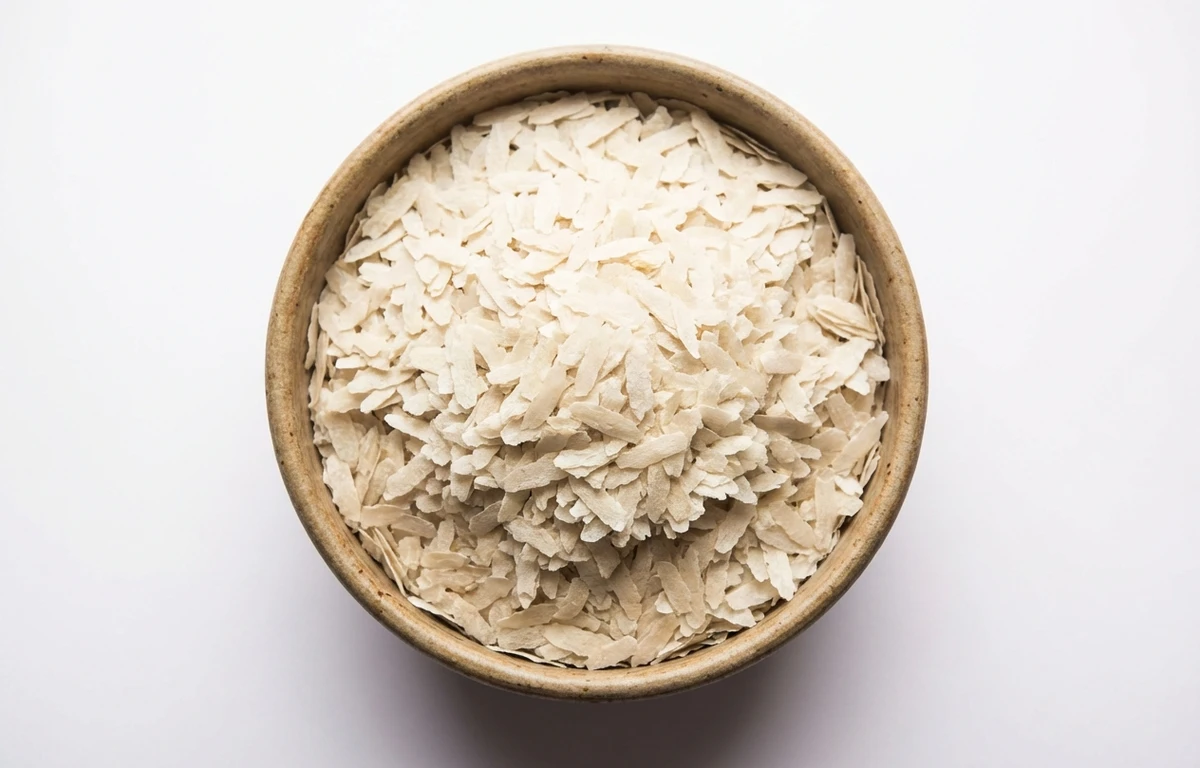 thin flattened rice