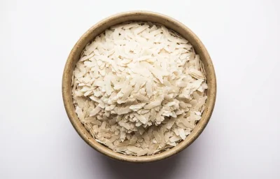 thin flattened rice