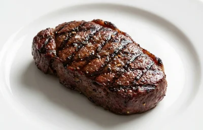 broiled cooked emu top loin