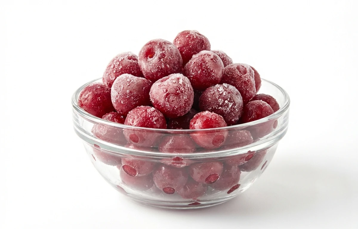 frozen unsweetened sour red cherries