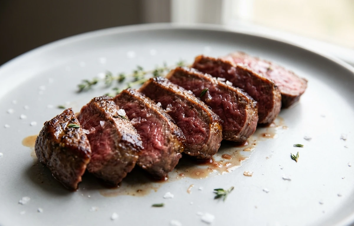 cooked ostrich outside strip