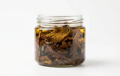 dried bearded seal meat in oil
