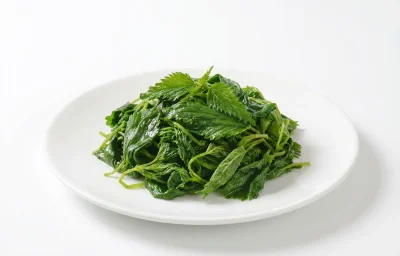 blanched stinging nettles