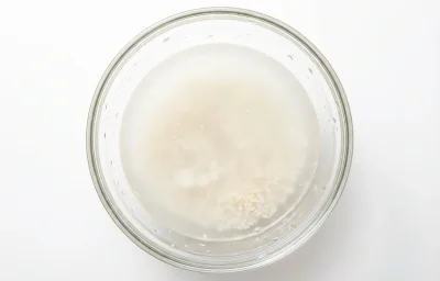 rice washed water