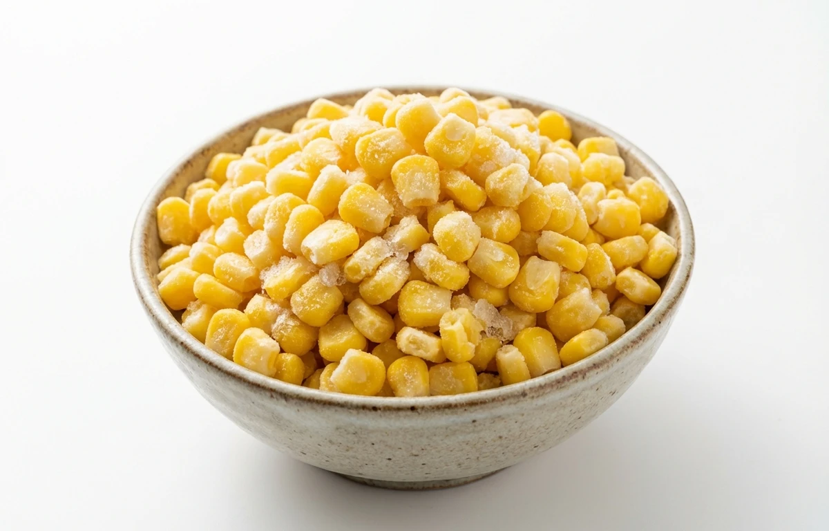 frozen yellow corn kernels