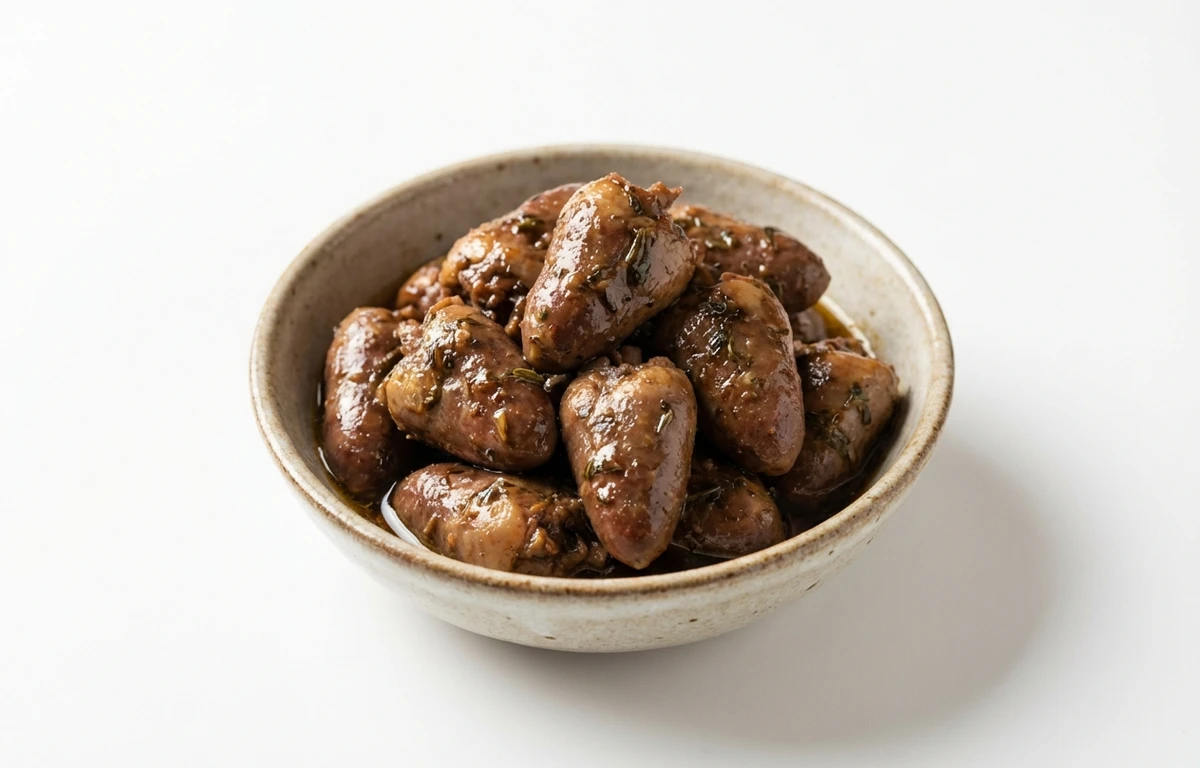 simmered chicken heart