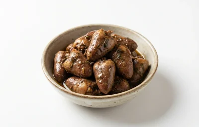 simmered chicken heart
