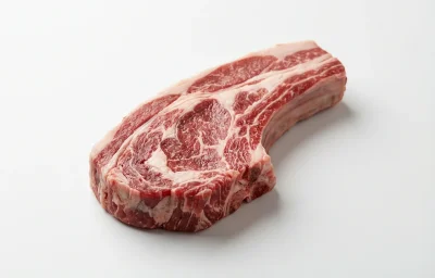 raw lamb shoulder chop