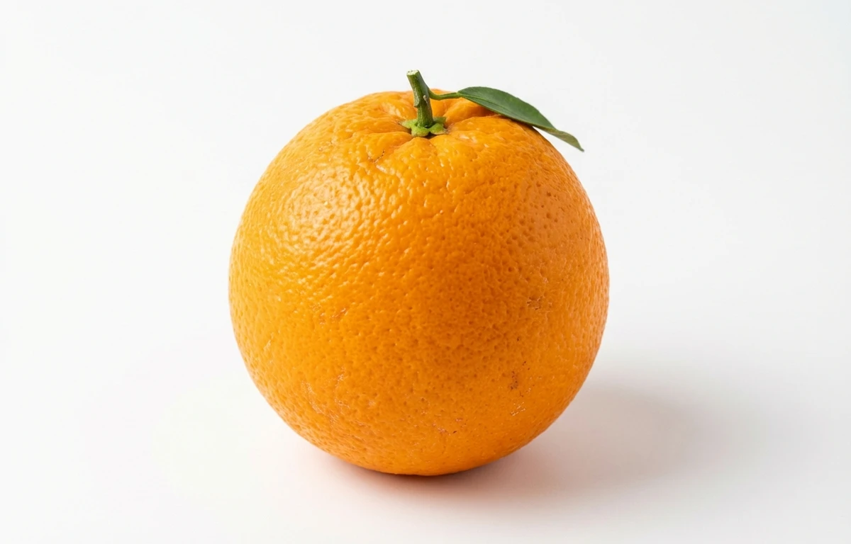 raw orange with peel