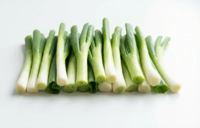 young green onion tops