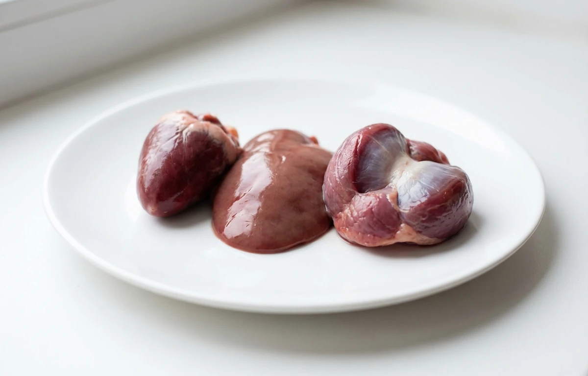 raw turkey giblets