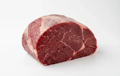 raw elk eye of round roast
