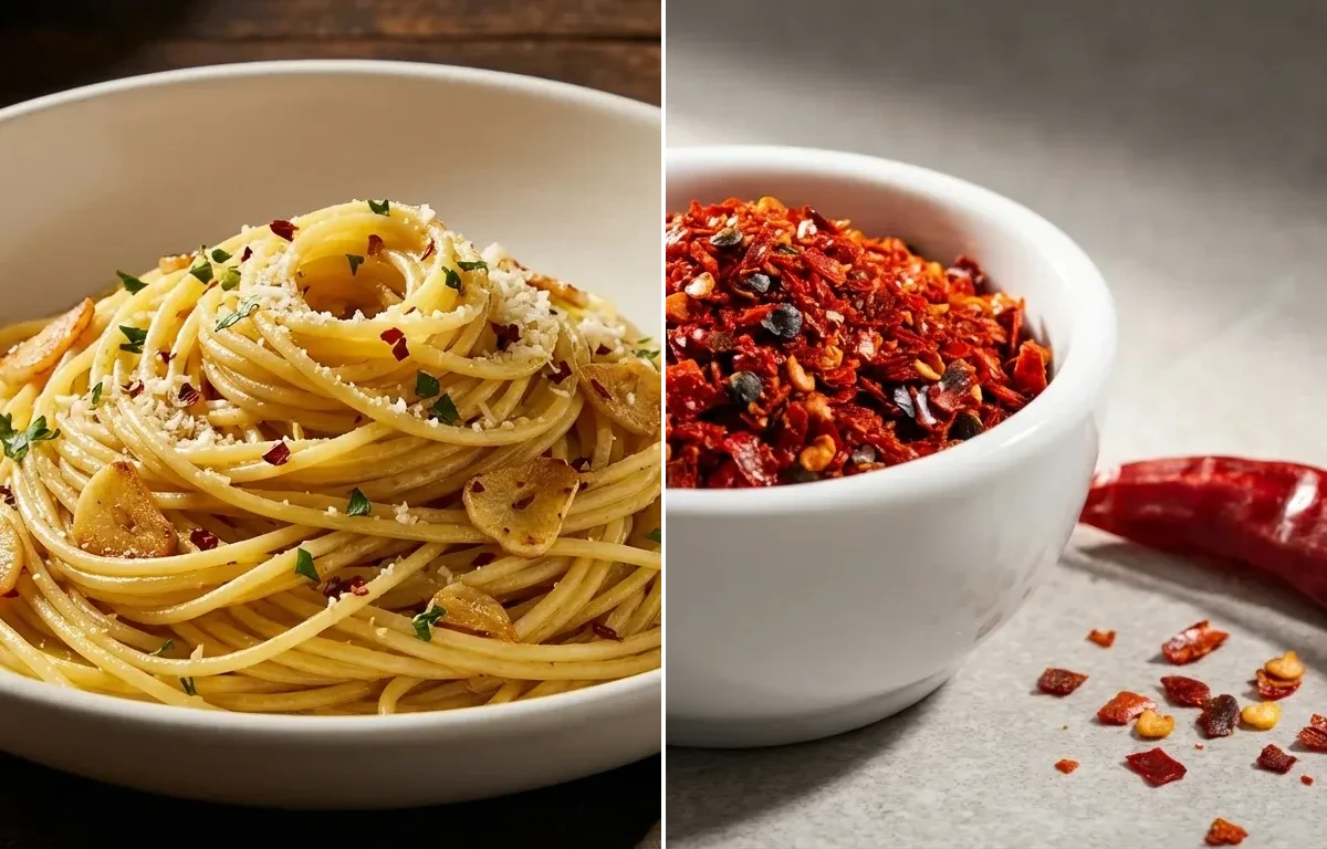 Aglio e Olio with Red Pepper Flakes