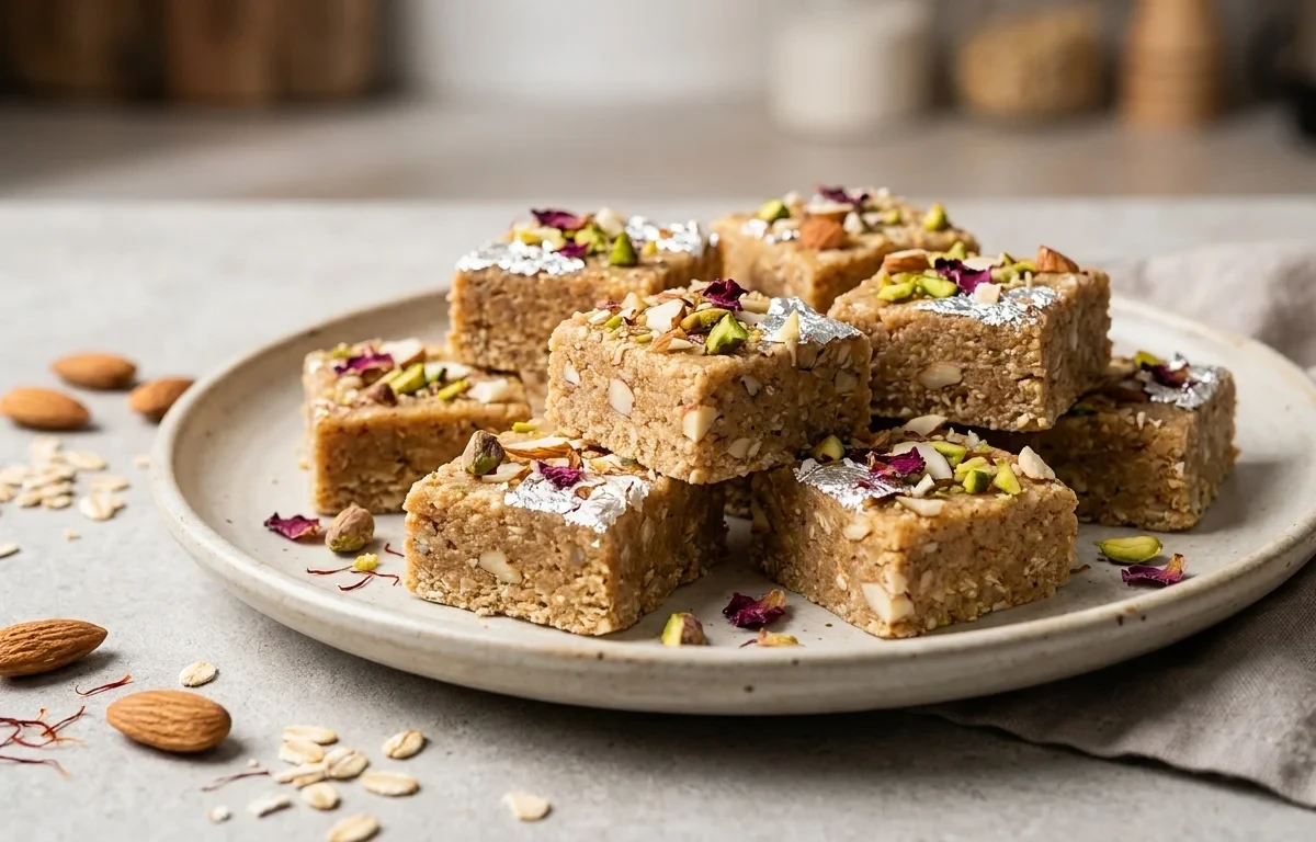 Almond and Oat Barfi
