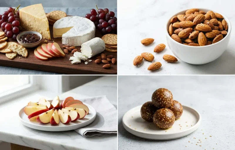 Almonds with Cheese and Crackers + supplement