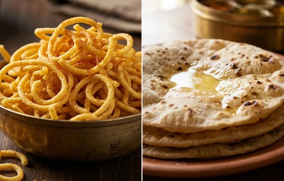 Aloo Bhujia with Roti