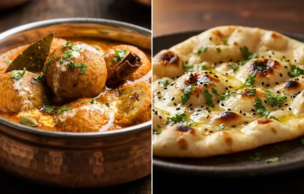 Aloo Bukhara Kofta with Naan