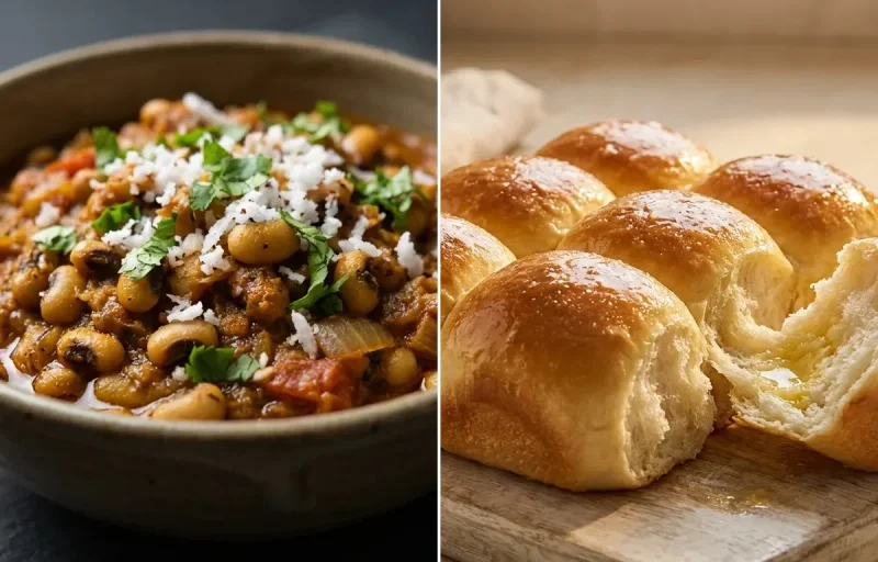 Alsanyachi Bhaji with Ladi Pav
