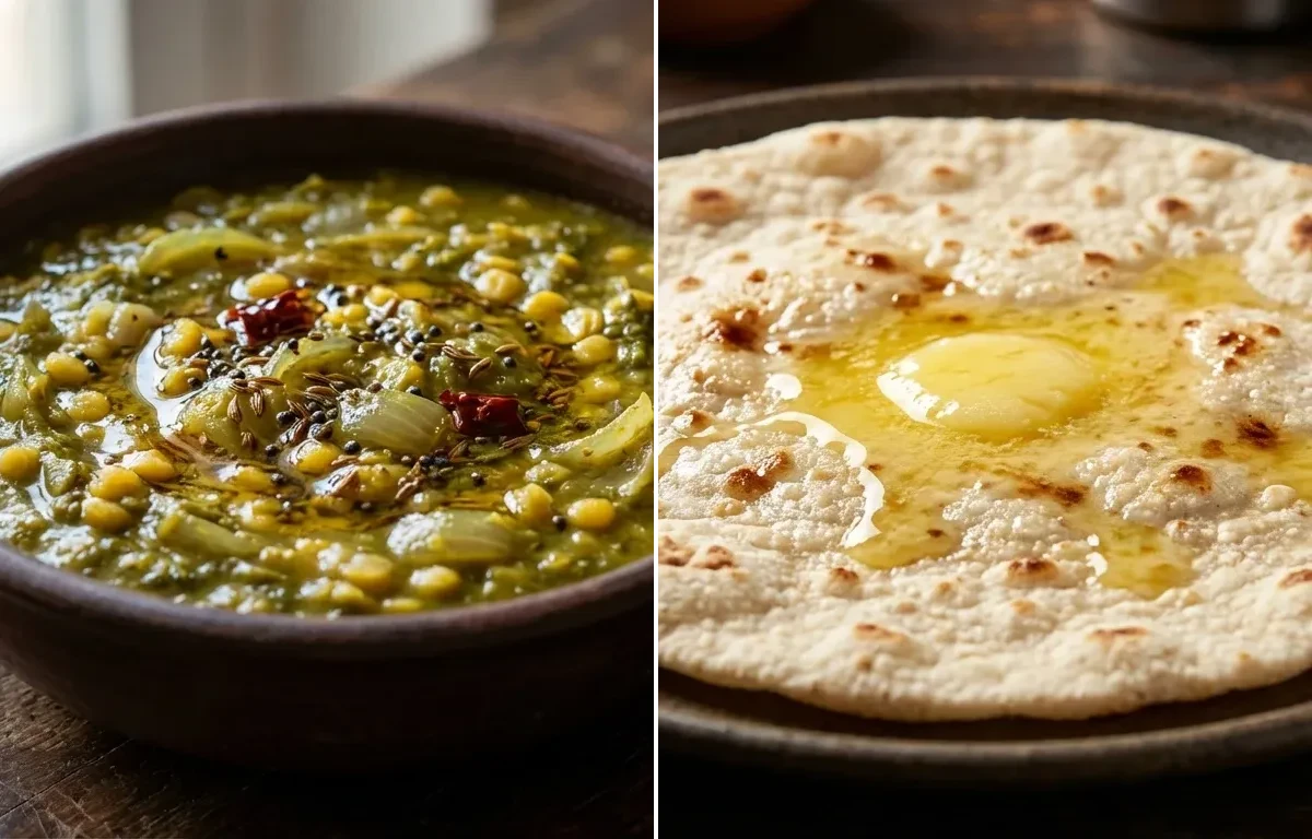 Ambaday Ki Bhaji with Jowar ki Roti