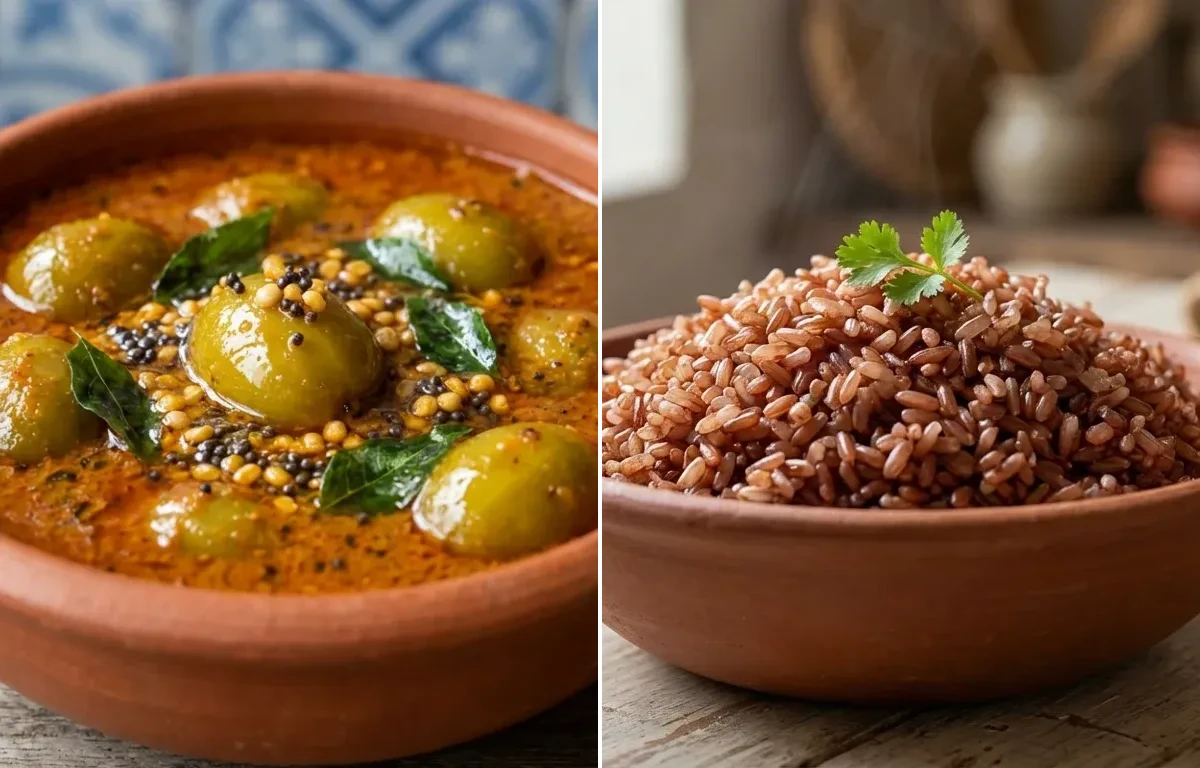 Ambadyachi Uddamethi with Goan Red Rice