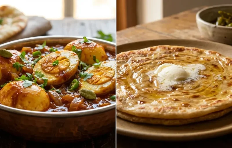 Anda Do Pyaza with Paratha