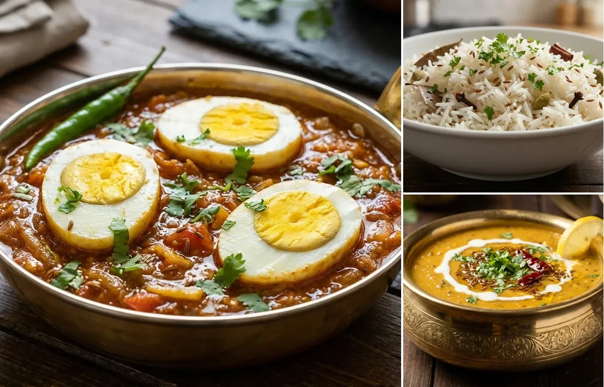 Anda Masala with Dal Sultani