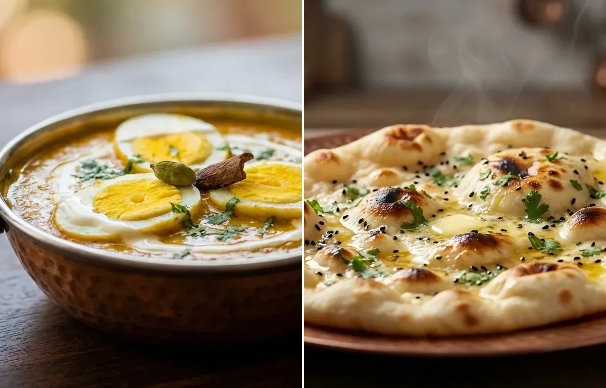 Anda Pasanda with Butter Naan