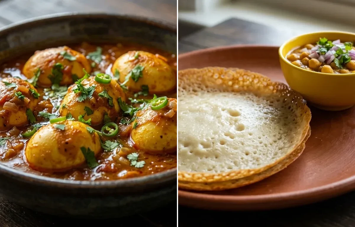 Anda Tarkari with Chakuli Pitha