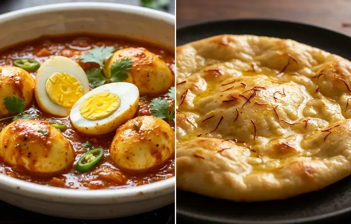 Anday ka Salan with Saffron Sheermal