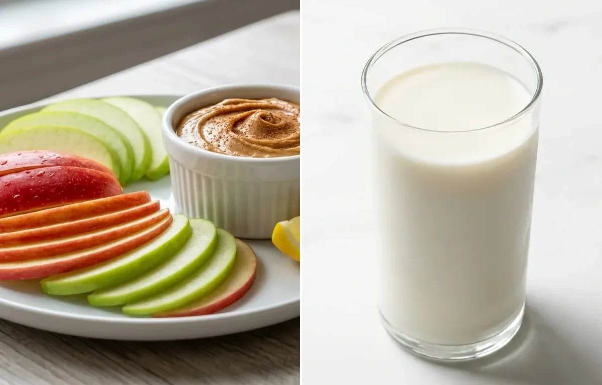 Apple Slices with Peanut Butter Family