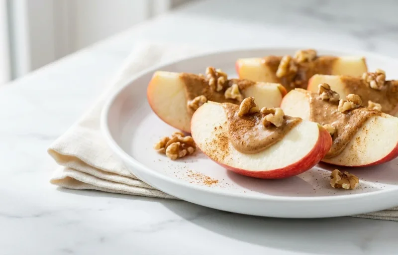 Apple with Almond Butter and Walnuts (low_fat)