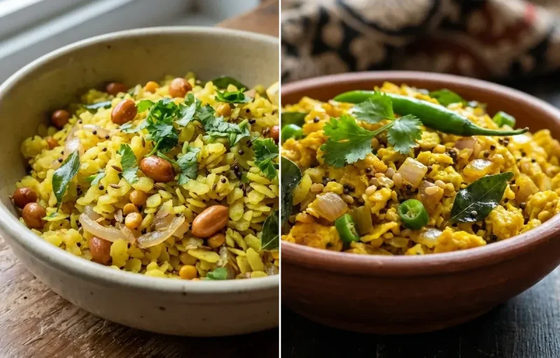 Atukula Upma with Kodi Guddu Porutu