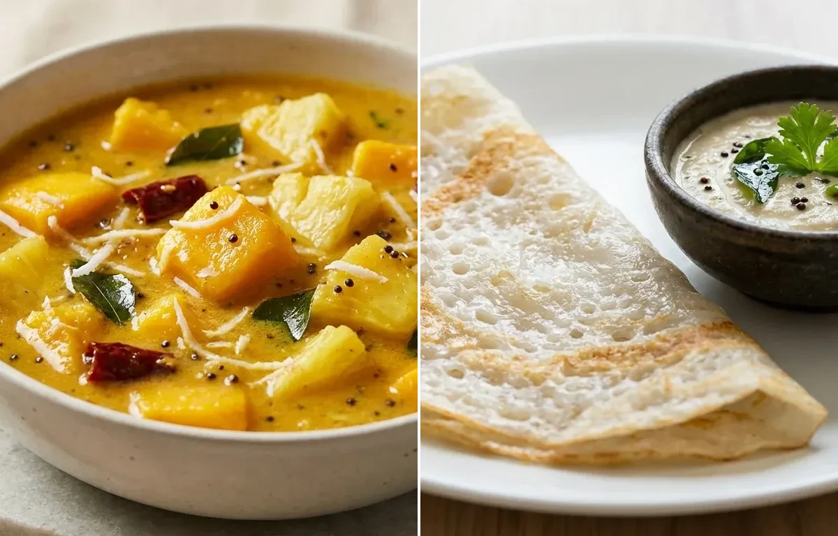 Avnas Ambe Sasam with Neer Dosa