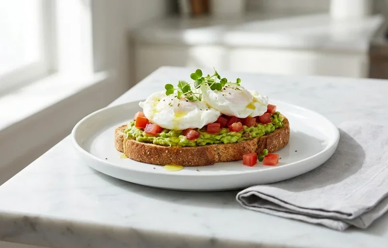 Avocado Toast with Poached Egg High Cholesterol LDL