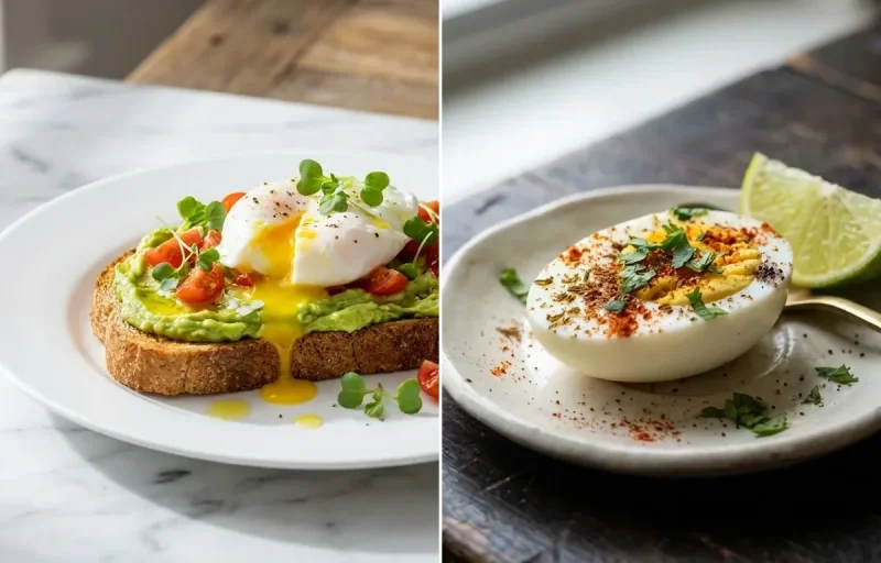 Avocado Toast with Poached Egg PCOS