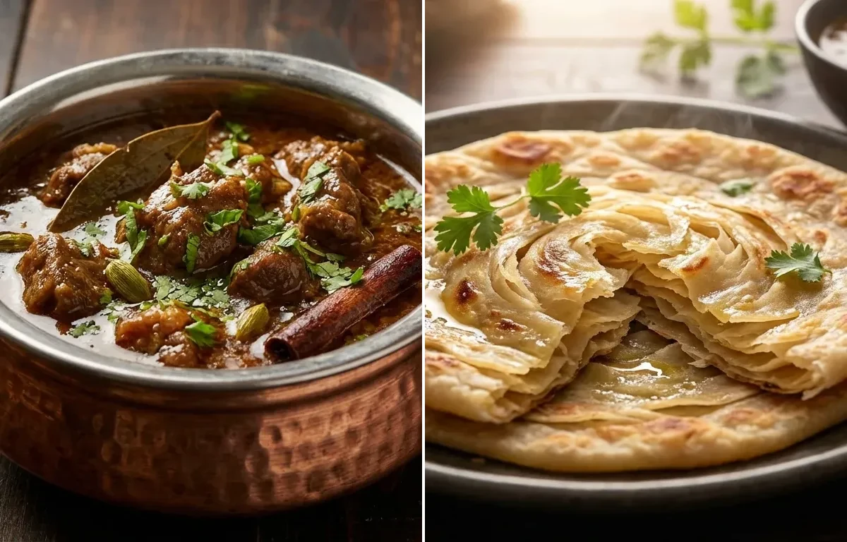 Awadhi Mutton Stew with Ulte Tawa Paratha