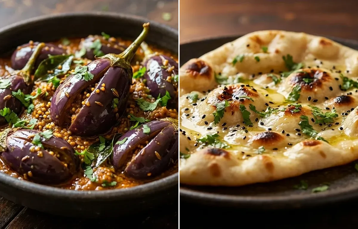Bagara Baingan with Naan