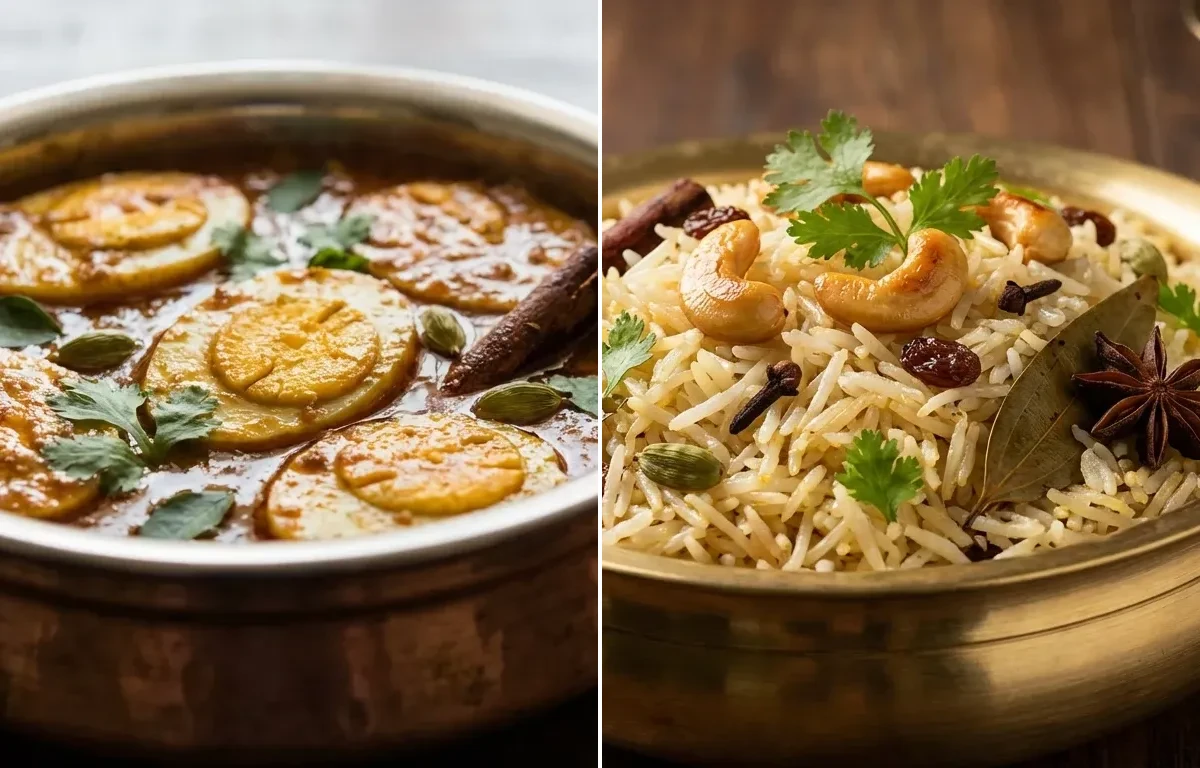 Bagara Egg Masala with Ghee Rice