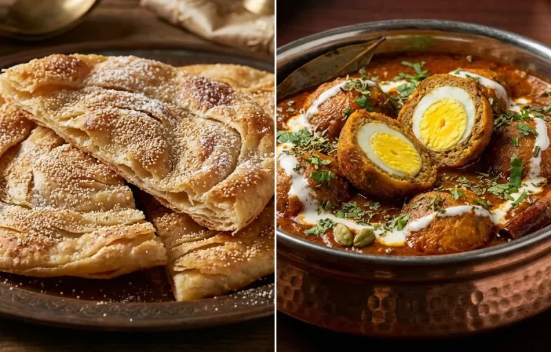 Bakarkhani with Nargisi Kofta Curry