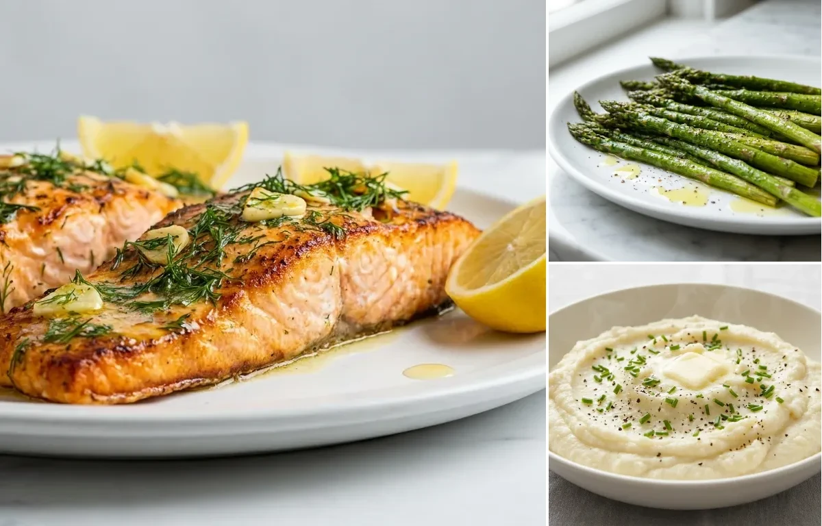 Baked Salmon with Butter and Dill