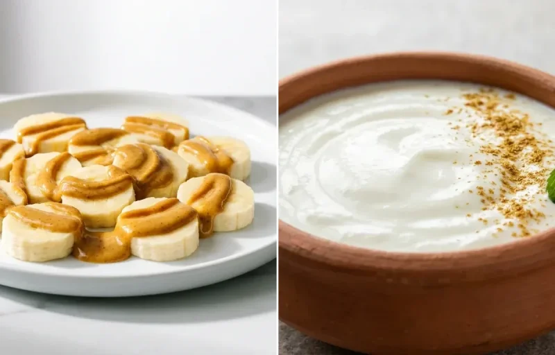 Banana with Almond Butter + supplement