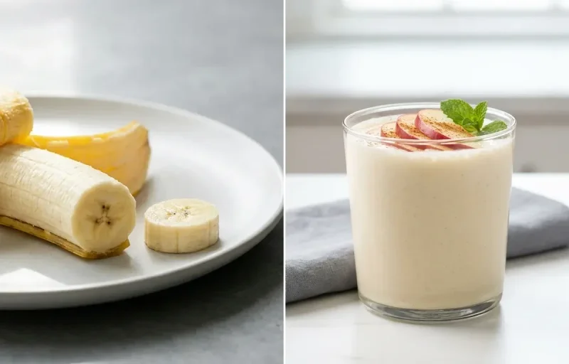 Banana with Whey Shake with Walnuts Small Portion