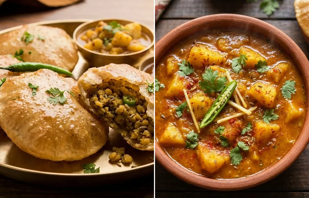 Bedmi Poori with Dubki Wale Aloo