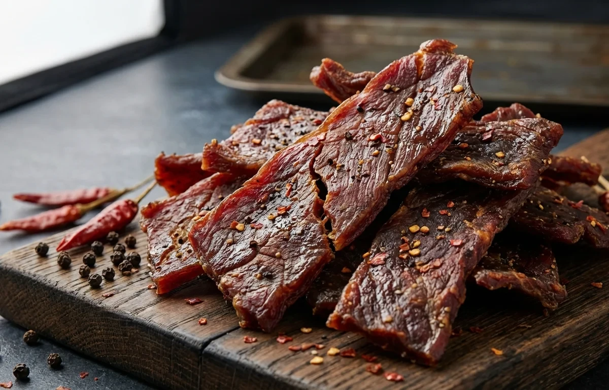 Beef Jerky with Mixed Olives