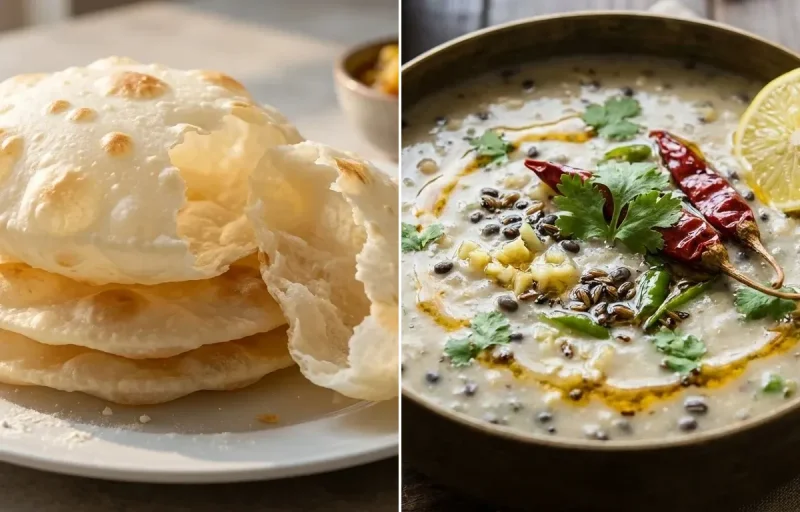 Bengali Luchi with Matimahor Dal