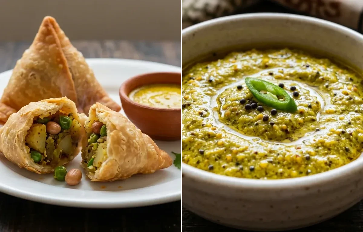 Bengali Singara with Bengali Kasundi