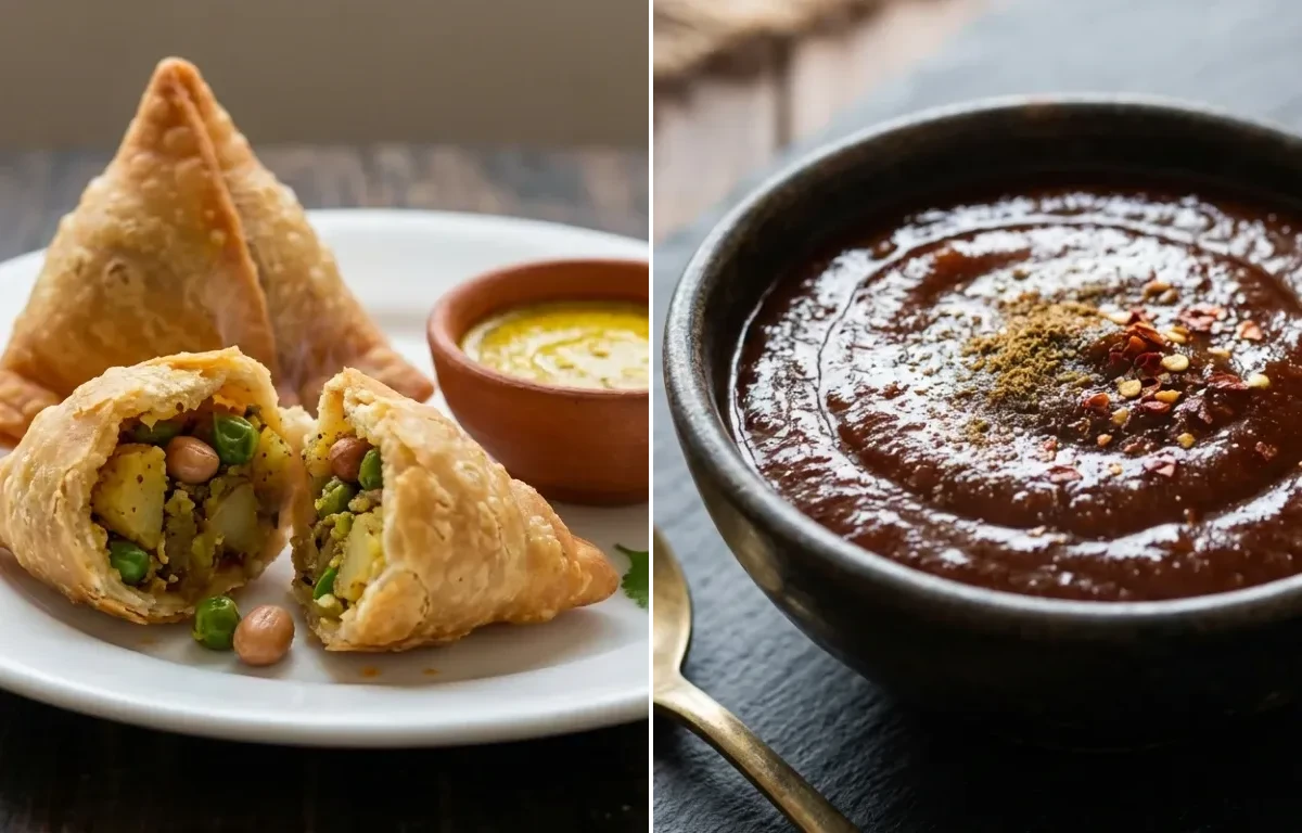 Bengali Singara with Tamarind Chutney