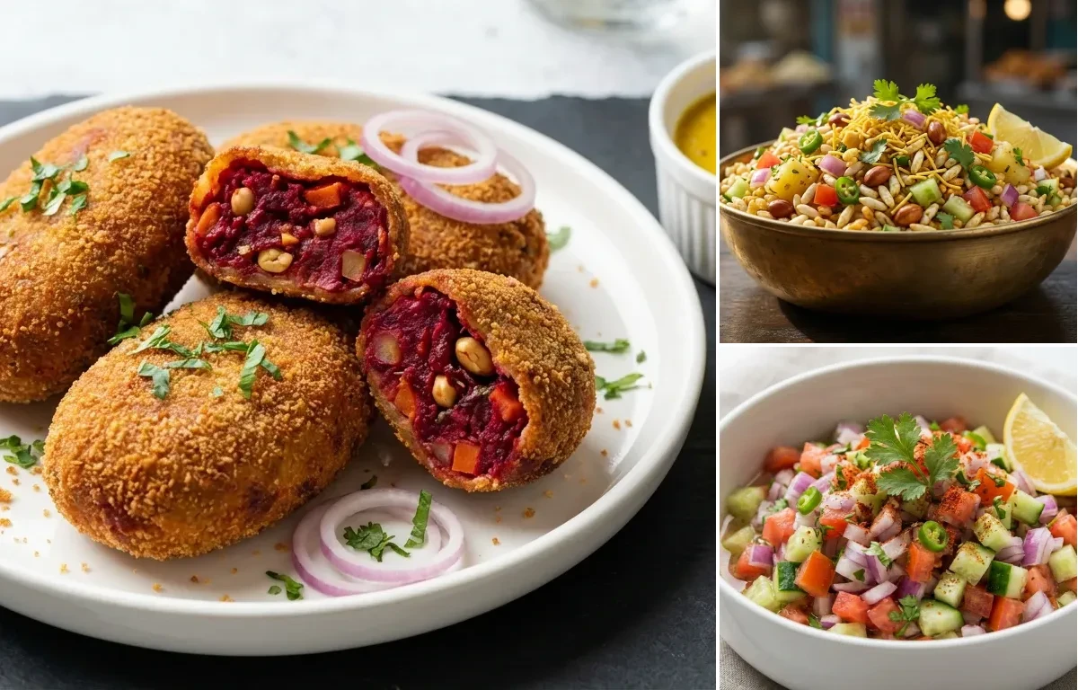 Bengali Vegetable Chop with Jhal Muri